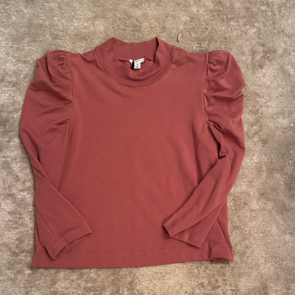 Cuyana Puff Sleeve Top, sz L